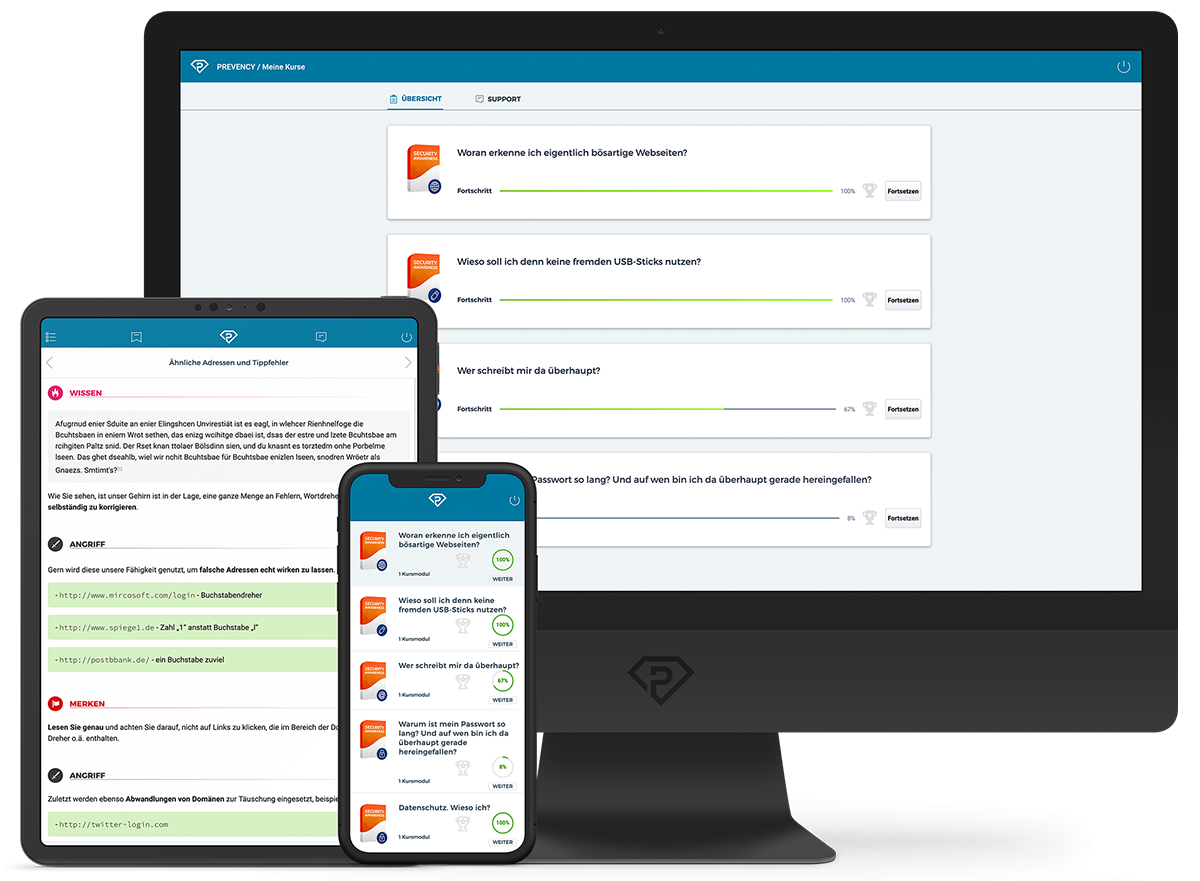Screenshot der E-ACADEMY